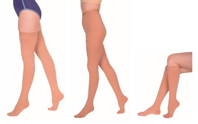 Therapeutic meshes for varicose veins in the legs